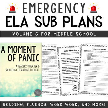 Preview of ELA Emergency Sub Plans for Middle School Vol. 6