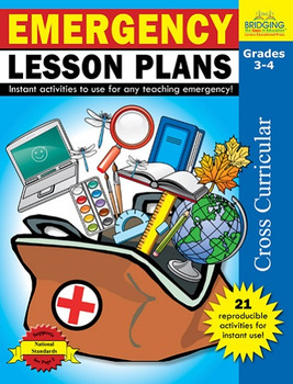Preview of Emergency Lesson Plans - Grades 3-4