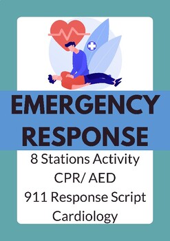 Preview of Emergency Response 8 Stations | CPR | AED | Engaging | Health | Cardio | Fun
