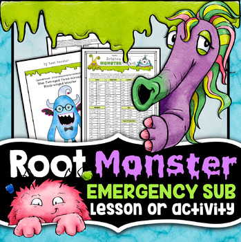 Preview of Emergency Science Sub Plan or Activity | Root Monster Project