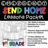 Distance Learning Emergency Send Home Lesson Plans for 1st