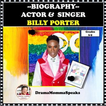 Preview of Emergency Sub Plan Billy Porter Biography and Creative Arts Assignment