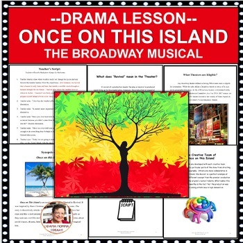 Preview of Emergency Sub Plan Broadway Musical Unit And Study Guide For Once on this Island