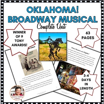 Preview of Broadway Musical Unit Study Guide Oklahoma! Rodgers and Hammerstein Historical