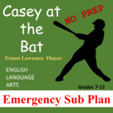 Emergency Sub Plan ELA Casey at the Bat