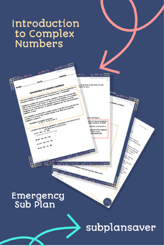 Preview of Emergency Sub Plan: Introduction to Complex Numbers