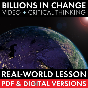 Preview of Billions in Change, Video Analysis, Emergency Sub Plan, PDF & Google Drive, CCSS