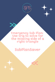 Emergency Sub Plan: Solve for the missing side of a triang