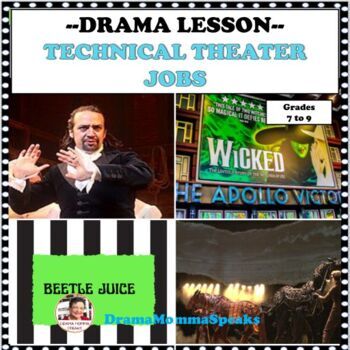Preview of Emergency Sub Plan! Drama  Technical Theatre Professions Video Class Discussion