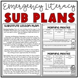 Emergency NO PREP Sub Plans 3rd, 4th, 5th Grade Worksheets