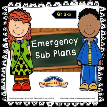 Preview of Emergency Sub Plans