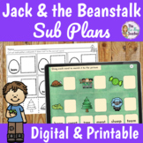 Emergency Sub Plans 2nd Grade Jack and the Beanstalk | Pri