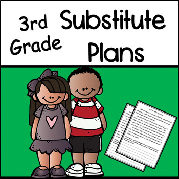 Preview of Emergency Sub Plans: 3rd Grade