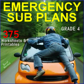 Preview of Emergency Sub Plans 4th Grade