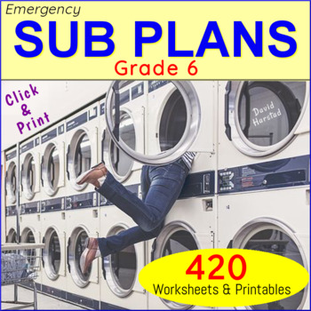 Preview of Emergency Sub Plans 6th Grade