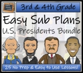 Emergency Sub Plans | American Presidents Bundle | 3rd Gra