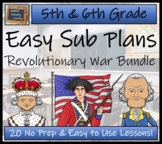 Emergency Sub Plans | American Revolutionary War Bundle | 