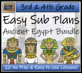 Emergency Sub Plans | Ancient Egypt Bundle | 3rd Grade & 4