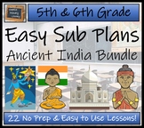 Emergency Sub Plans | Ancient India Bundle | 5th Grade & 6