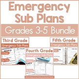Emergency Sub Plans for Sub Tub or Sub Binder 3-5 BUNDLE