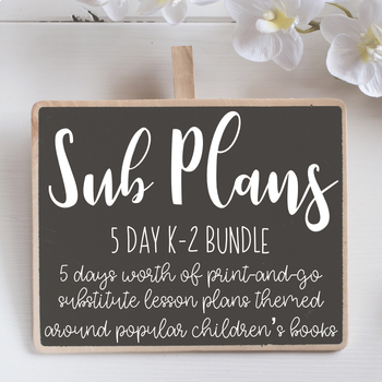 Preview of Emergency Sub Plans Bundle