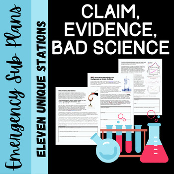 Preview of Emergency Sub Plans: Claim, Evidence, Bad Science