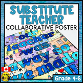 Emergency Sub Plans | Collaborative Poster | Grade 4 to 6