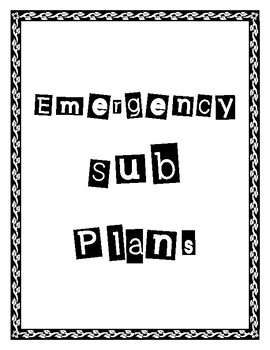 Preview of Emergency Sub Plans: Complete Elementary Language Arts Kit