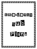 Emergency Sub Plans: Complete Elementary Math Kit