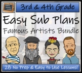 Emergency Sub Plans | Famous Artists Bundle | 3rd Grade & 