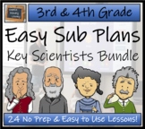 Emergency Sub Plans | Famous Scientists Bundle | 3rd Grade