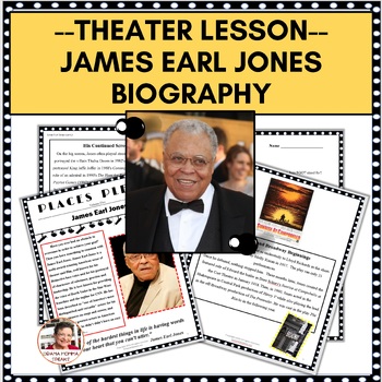 Preview of Emergency Sub Plans For Theater James Earl Jones Biography Newspaper Format