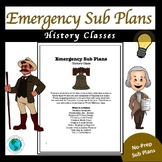 Emergency Sub Plans - History Class (A collection of 10 ac