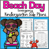Emergency Sub Plans-Kindergarten Beach Day!