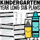 Emergency Sub Plans Kindergarten Bundle | Sub Binder Edita