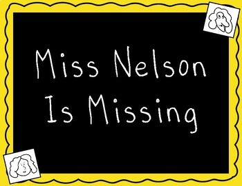 Preview of Emergency Sub Plans: Miss Nelson Is Missing