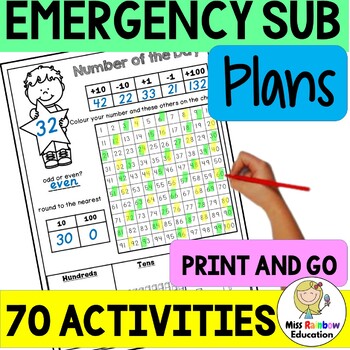 Preview of Emergency Sub Plans - Substitute Pack - Print and Go