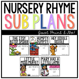 Emergency Sub Plans Nursery Rhyme Sub Plans