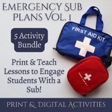Emergency Sub Plans, Print & Teach Bundle Vol. 1