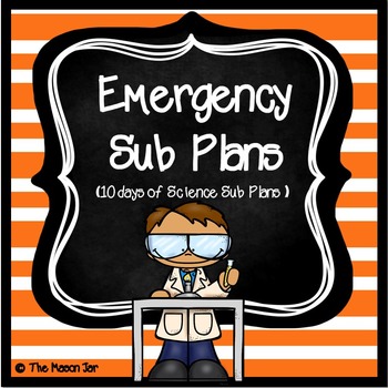Preview of Emergency Sub Plans (Science 3rd-5th Grade) No Prep