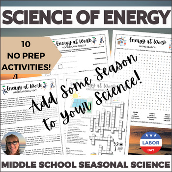 Preview of Forms of Energy Activities Middle School Science Sub Plans or Independent Work