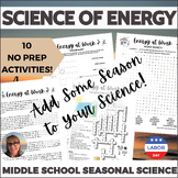 Forms of Energy Activities Middle School Science Sub Plans