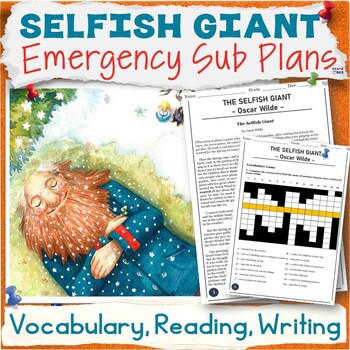 Preview of Emergency Sub Plans Short Story, Middle School ELA Substitute Teacher Activities