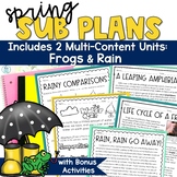 Emergency Sub Plans Spring 3rd 4th Grade Substitute Lesson