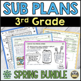 Emergency Sub Plans - Spring Activities 3rd Grade substitu