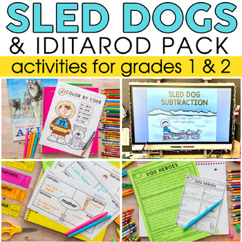 Preview of Iditarod Activities for math, reading - with Substitute Binder and Sub Plans