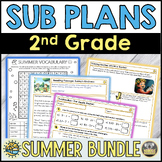 Emergency Sub Plans - Summer Activities 2nd Grade substitu