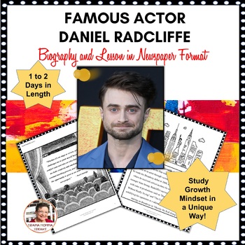 Preview of Emergency Sub Plans Drama Daniel Radcliffe Biography Newspaper Format