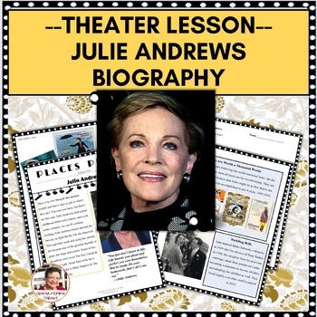 Preview of Emergency Sub Plans | Two Days| Theater Julie Andrews Biography Newspaper Format