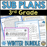 Emergency Sub Plans - Winter Activities 3rd Grade substitu